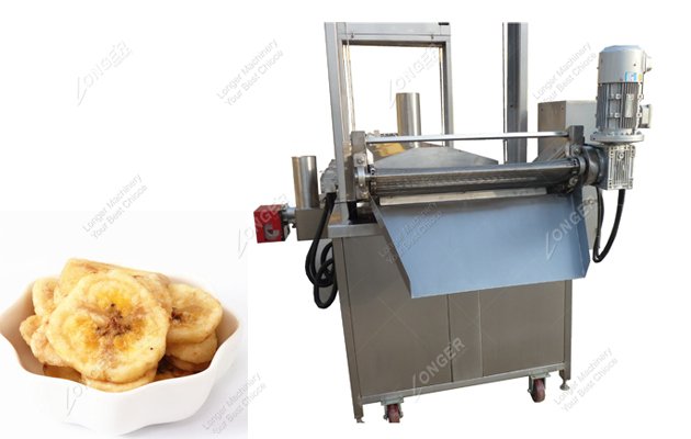 Continuous Plantain Banana Chips Frying Machine