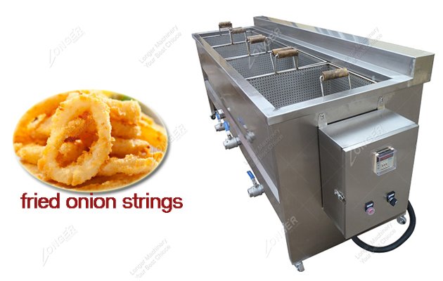 Onion Strings Frying Machine