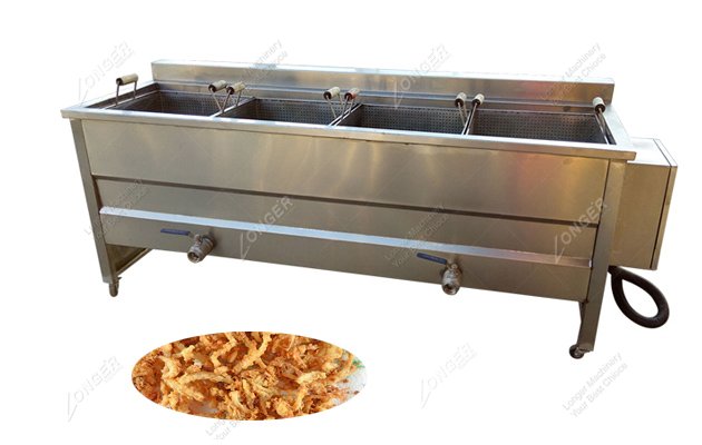 Onion Strips Frying Machine